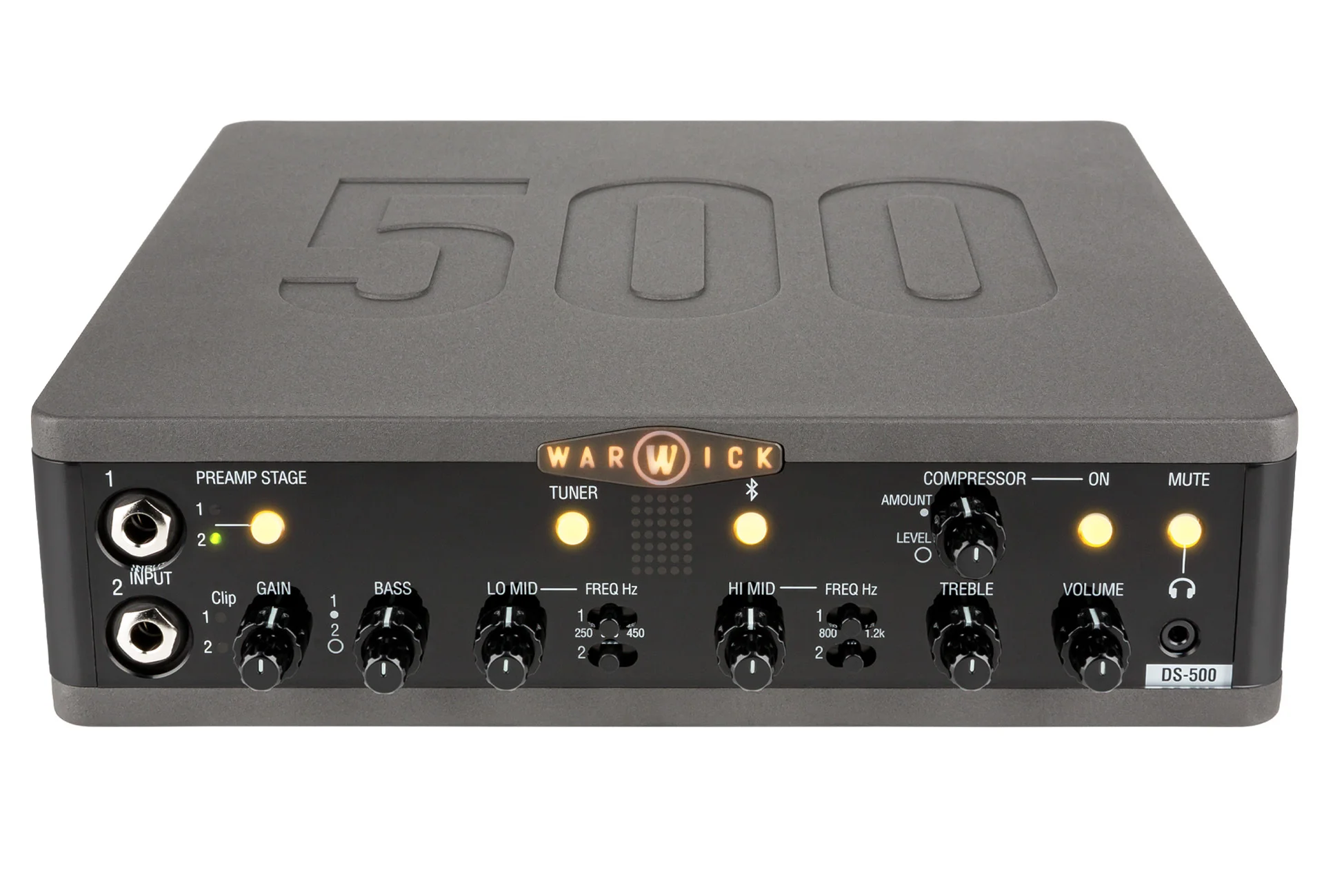 Stage Series DS 500 Double Stage Bass Amp Head with USB-Interface, 500 Watt